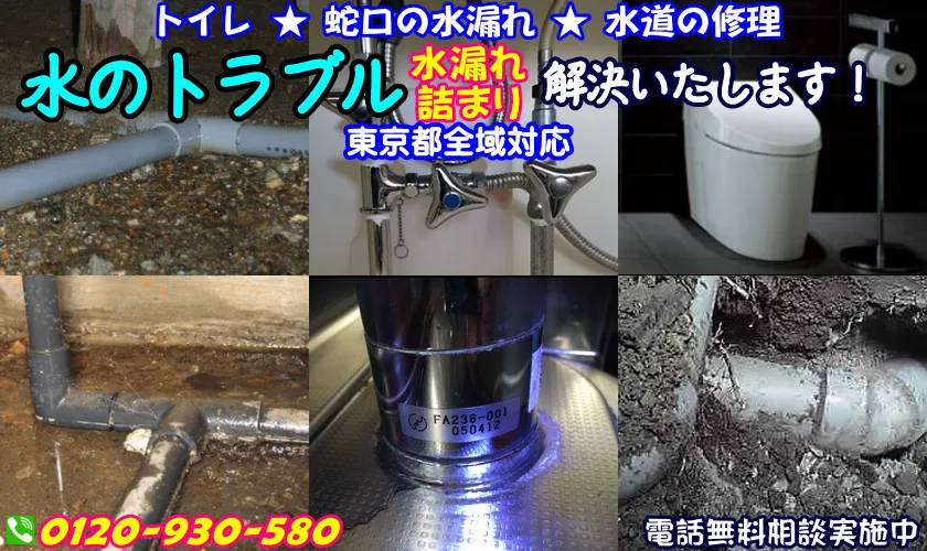 武蔵野市で水の漏れを修理